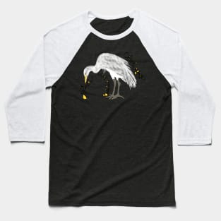 Cattle Egret, Bubulcus ibis Baseball T-Shirt